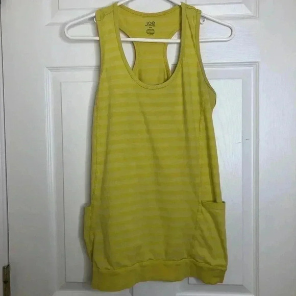 Joe Fresh Tank Top  Yellow Striped Size Medium - Picture 1 of 16